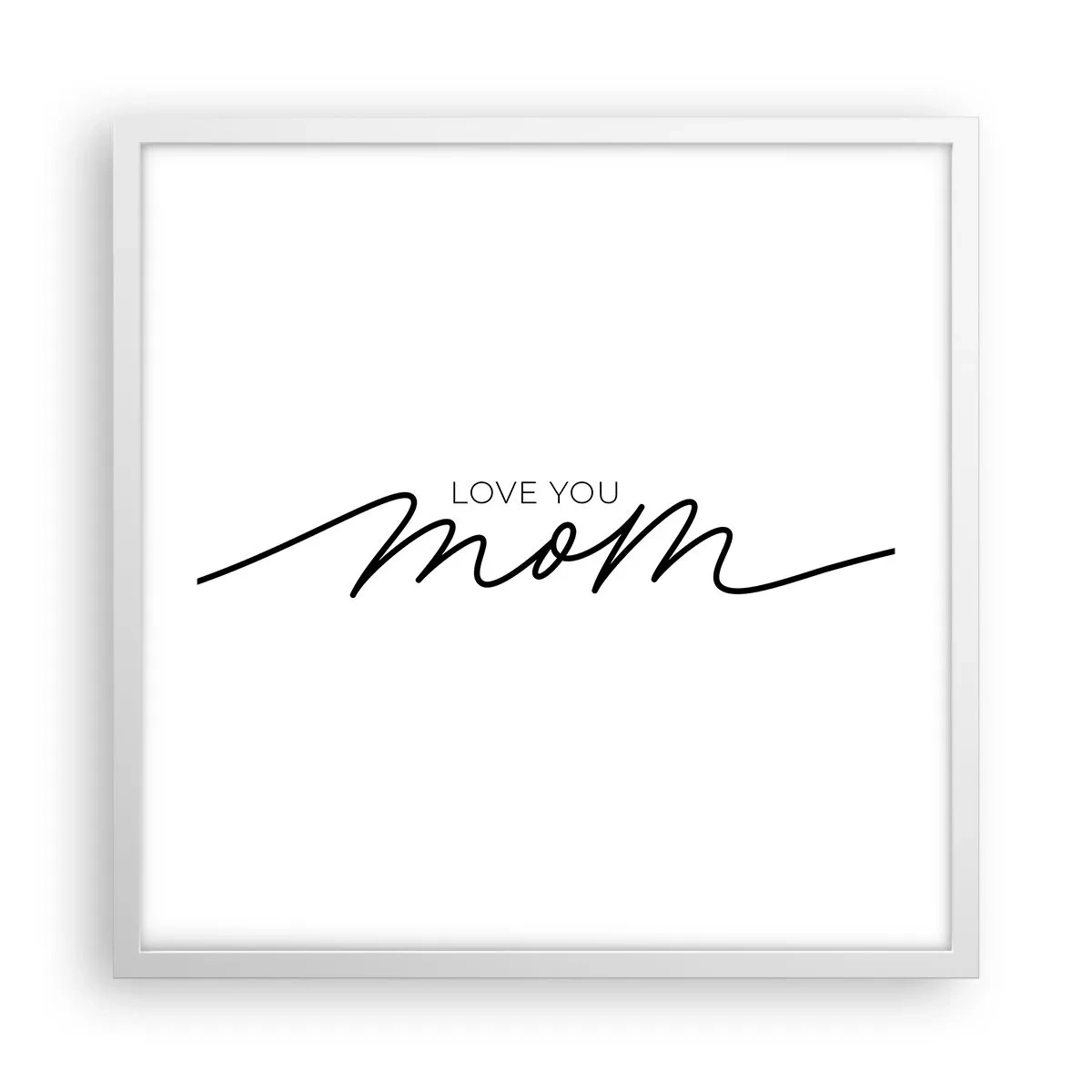 Poster in cornice bianca - Grande commozione - 50x50 cm