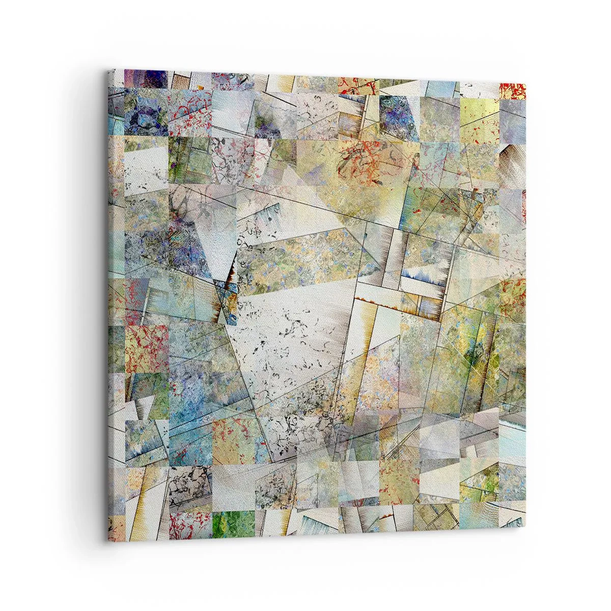 Quadro su tela - Stampe su Tela - Rimpasto geometrico - 50x50 cm
