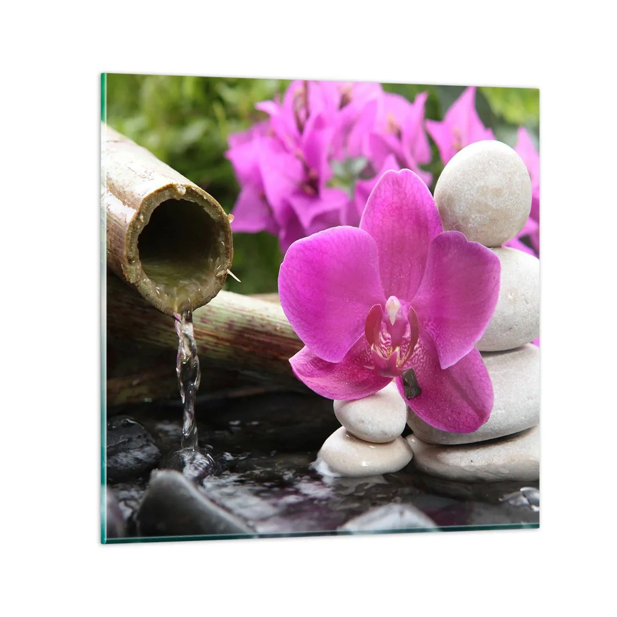 Quadro su vetro - E già ti riposi - 70x70 cm