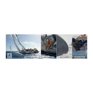 Campione di Fotomurale Premium Sand - Che vinca il migliore - Barca a vela, Regata, Navigazione - 100x30 cm