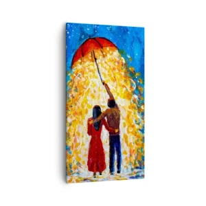 Quadro su tela - Stampe su Tela - La magia di una sera piovosa? - 55x100 cm