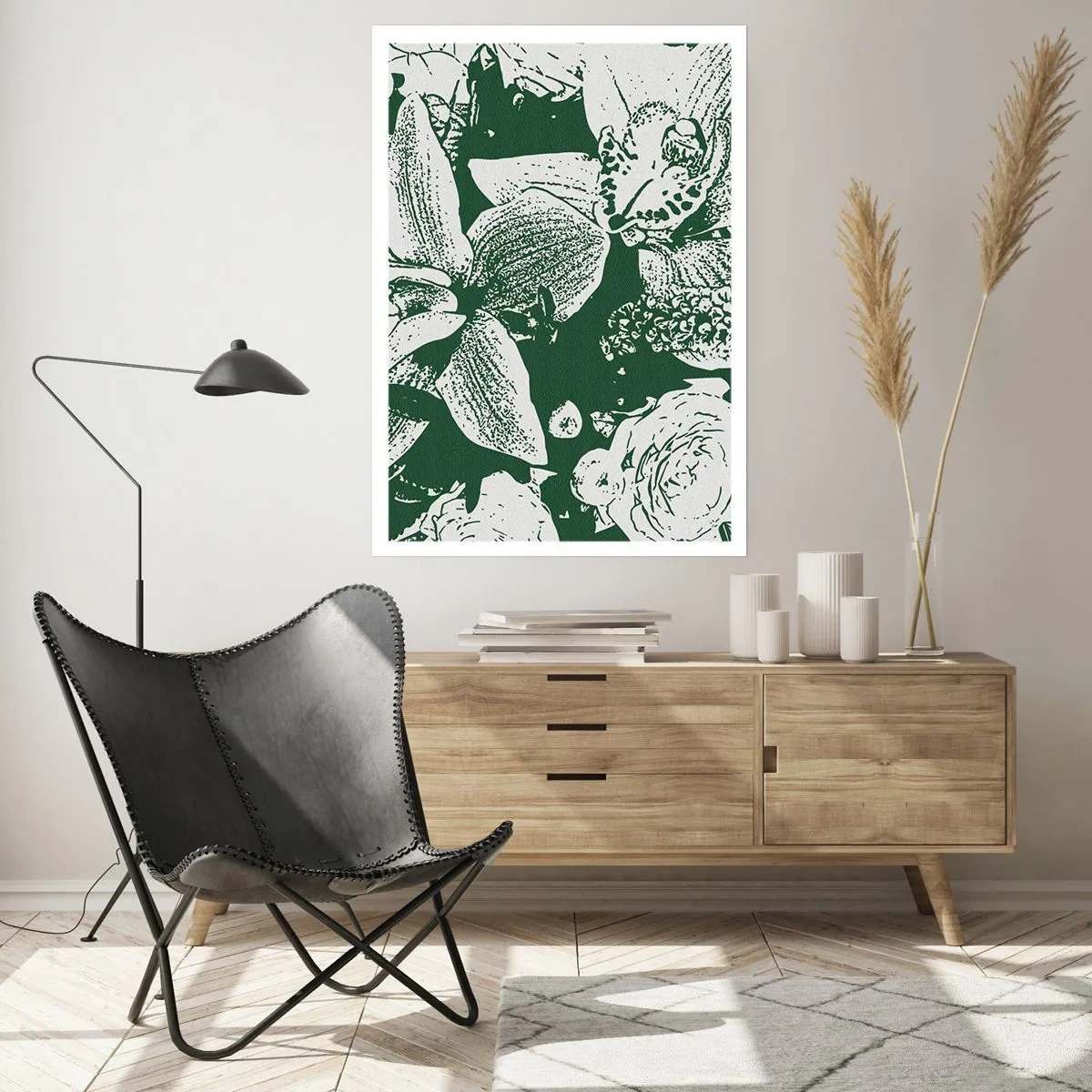 Poster - Bouquet: il mondo del verde - 30x40 cm