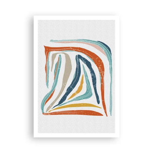 Poster - Astrazione piacevolmente sorridente - 70x100 cm