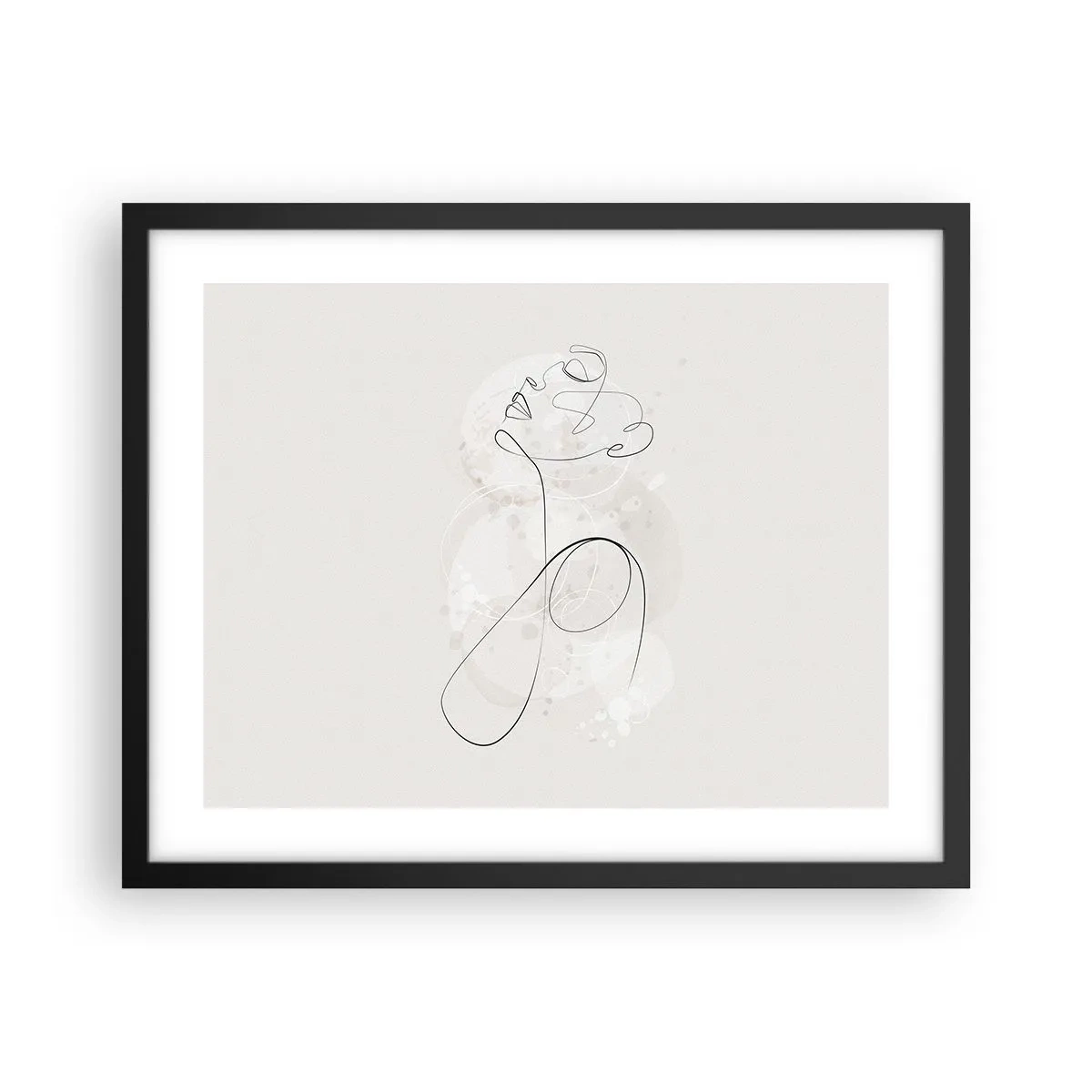 Poster in cornice nera - La spirale della bellezza - 50x40 cm