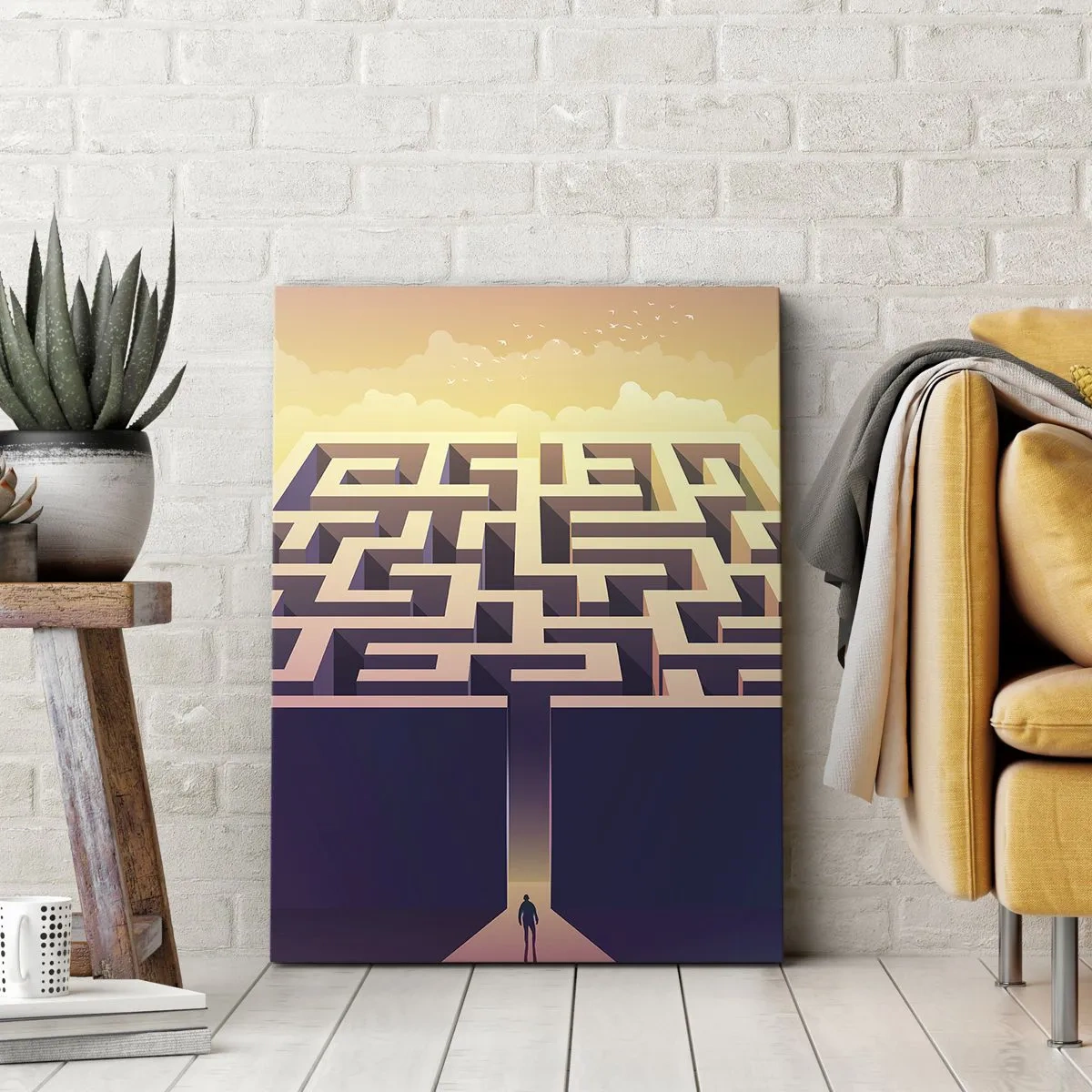 Quadro su tela - Stampe su Tela - Il momento delle decisioni - 55x100 cm