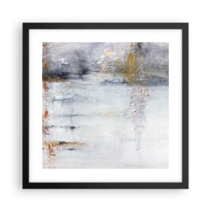 Poster in cornice nera - Dietro la cortina d'aria - 40x40 cm