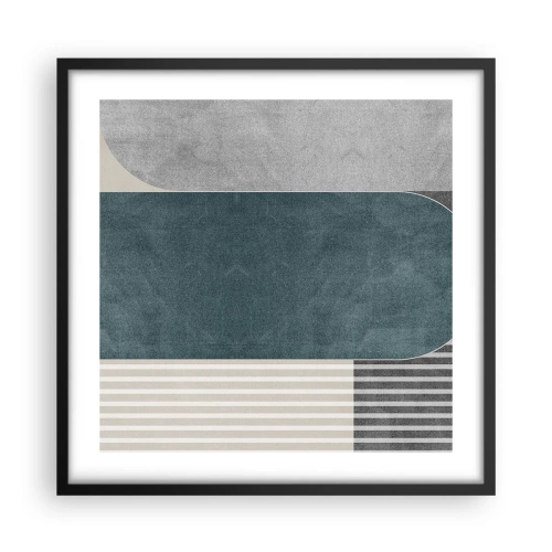 Poster in cornice nera - Composizione orizzontale  - 50x50 cm
