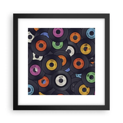 Poster in cornice nera - I colori della classicità - 30x30 cm