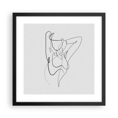 Poster in cornice nera - Davvero, come sei... - 40x40 cm