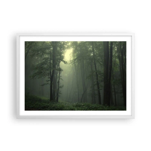 Poster in cornice bianca - Prima che si svegli - 70x50 cm