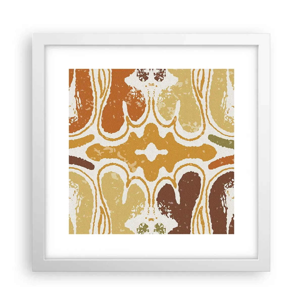 Poster in cornice bianca - Astrazione sentimentale - 30x30 cm