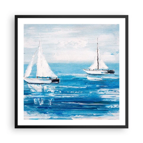 Poster in cornice nera - Con un amico al fianco - 60x60 cm