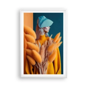 Poster in cornice bianca - Ritratto soffice - 61x91 cm