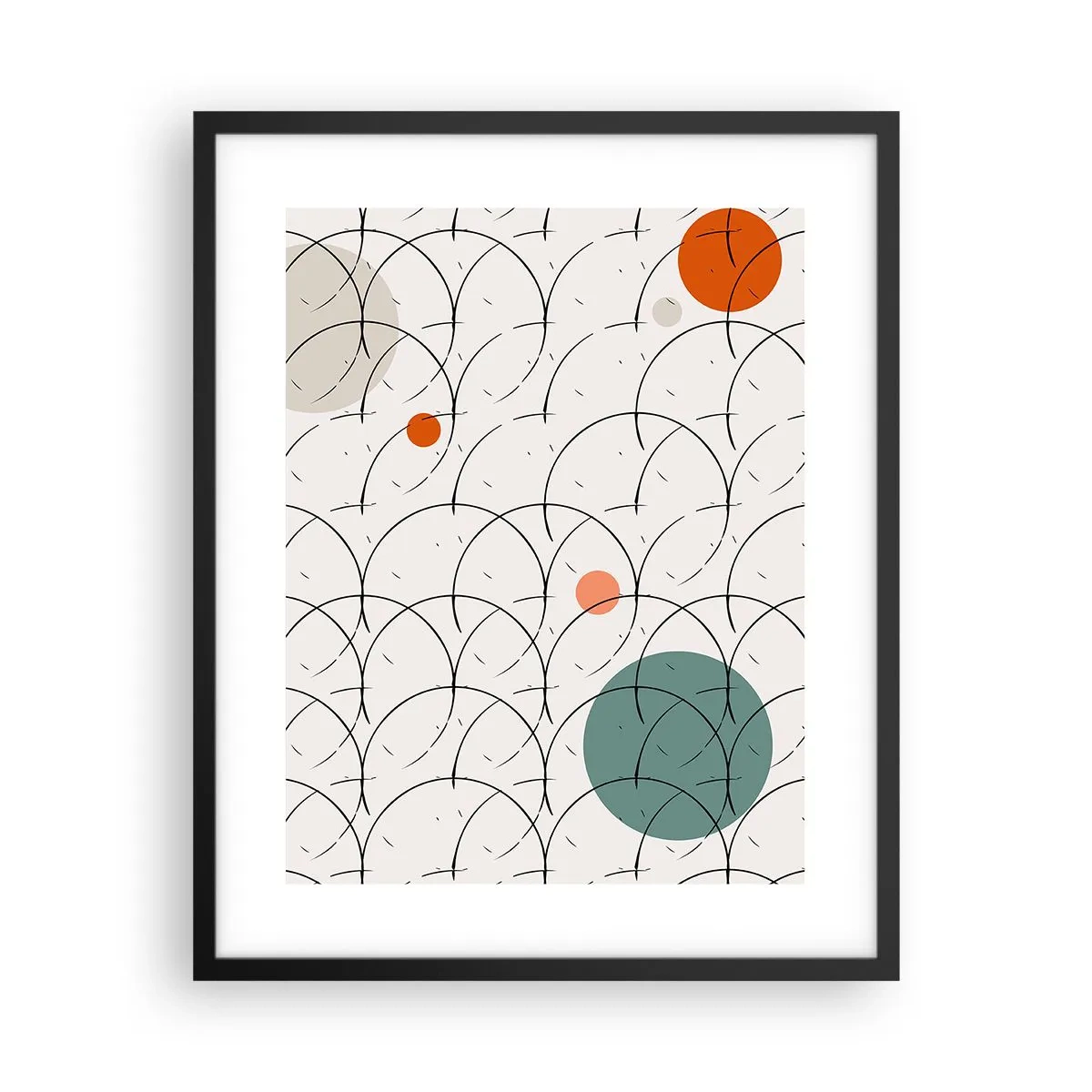 Poster in cornice nera - Nello spirito della pop-art - 40x50 cm