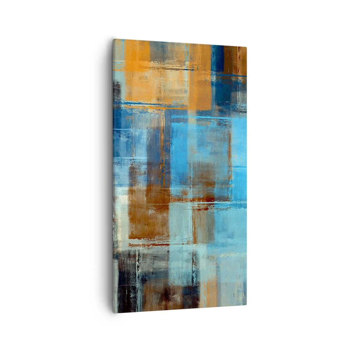 Quadro su tela - Stampe su Tela - Attraverso la tenda blu - 55x100 cm