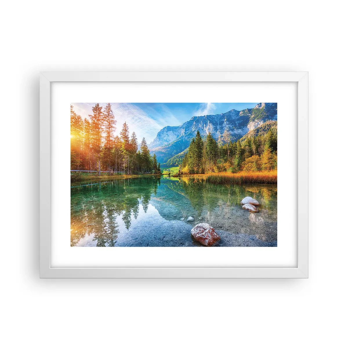 Poster in cornice bianca - La mitezza dell'autunno - 40x30 cm