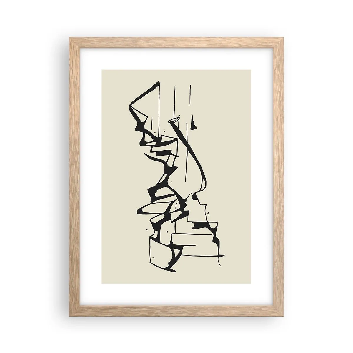 Poster in cornice rovere chiaro - Forse è un paesaggio - 30x40 cm