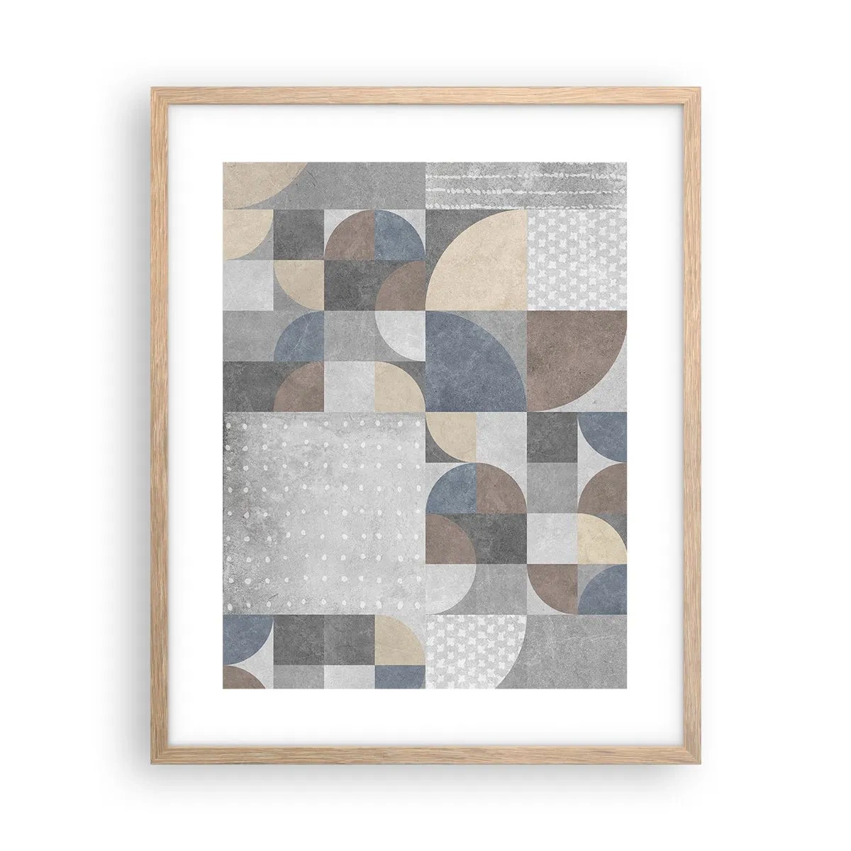 Poster in cornice rovere chiaro - Fantasia di ceramica - 40x50 cm