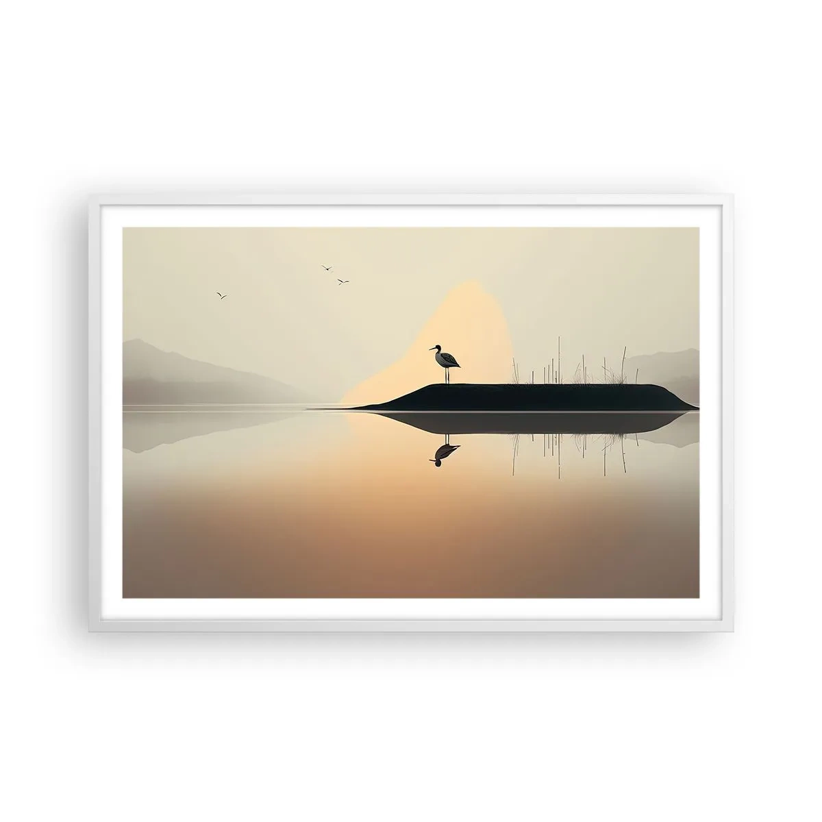 Poster in cornice bianca - Il signore del lago - 91x61 cm