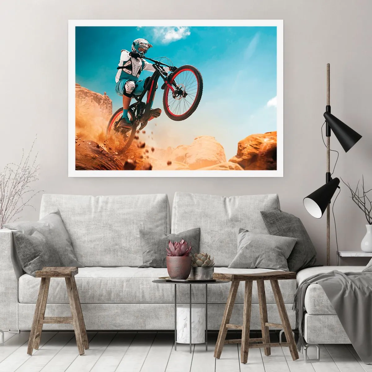 Poster - Il demone della follia ciclistica - 40x30 cm