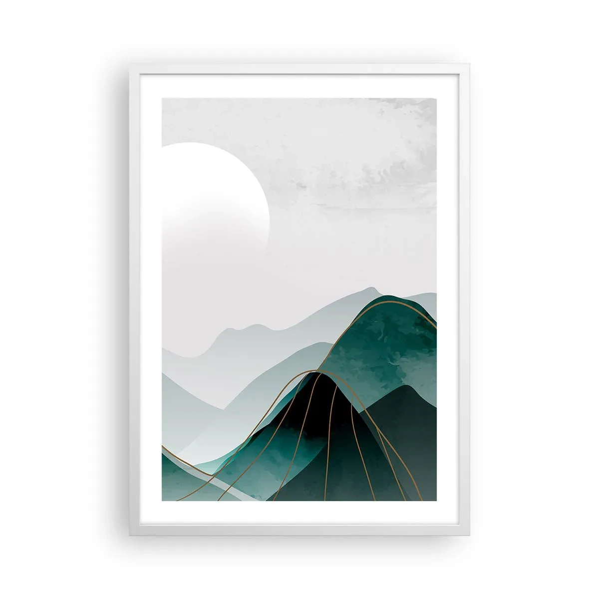 Poster in cornice bianca - In tutta la maestà - 50x70 cm