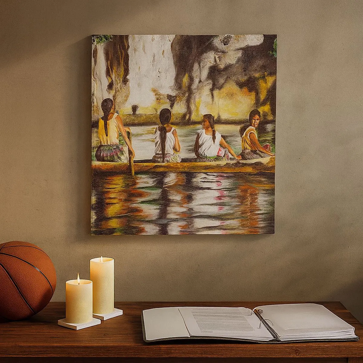 Quadro su tela - Stampe su Tela - Nel paradiso della Polinesia - 30x30 cm