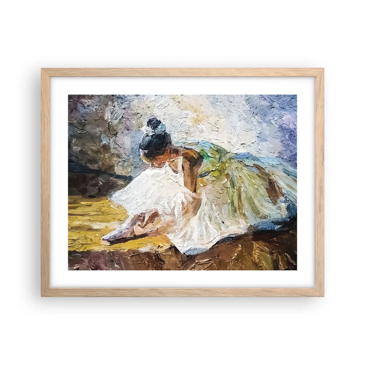Poster in cornice rovere chiaro - Dal quadro di Degas - 50x40 cm