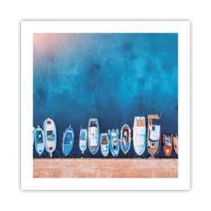 Poster - In una fila - 50x50 cm