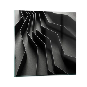 Quadro su vetro - Ordine tridimensionale - 70x70 cm