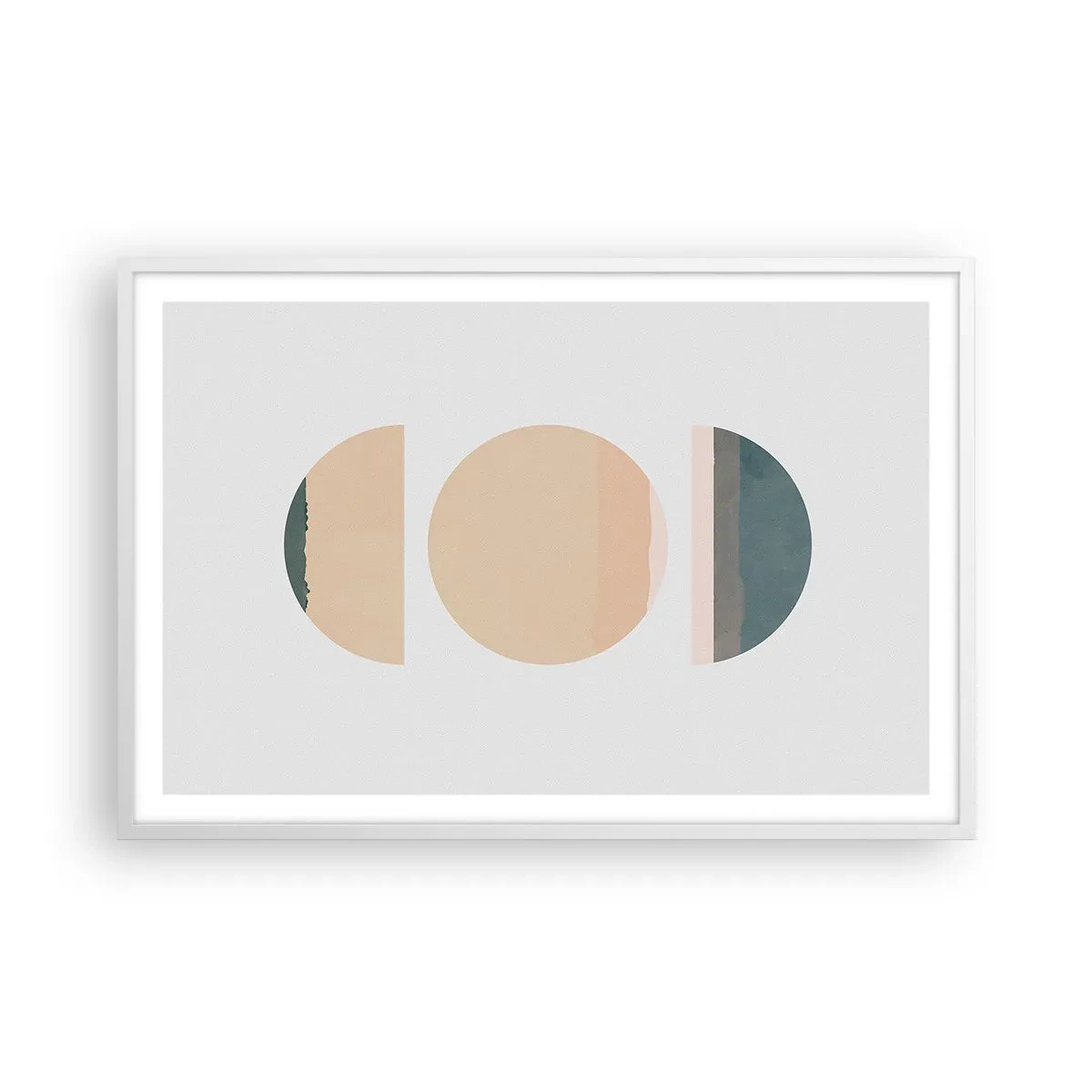 Poster in cornice bianca - Un cerchio dopo l'altro - 91x61 cm