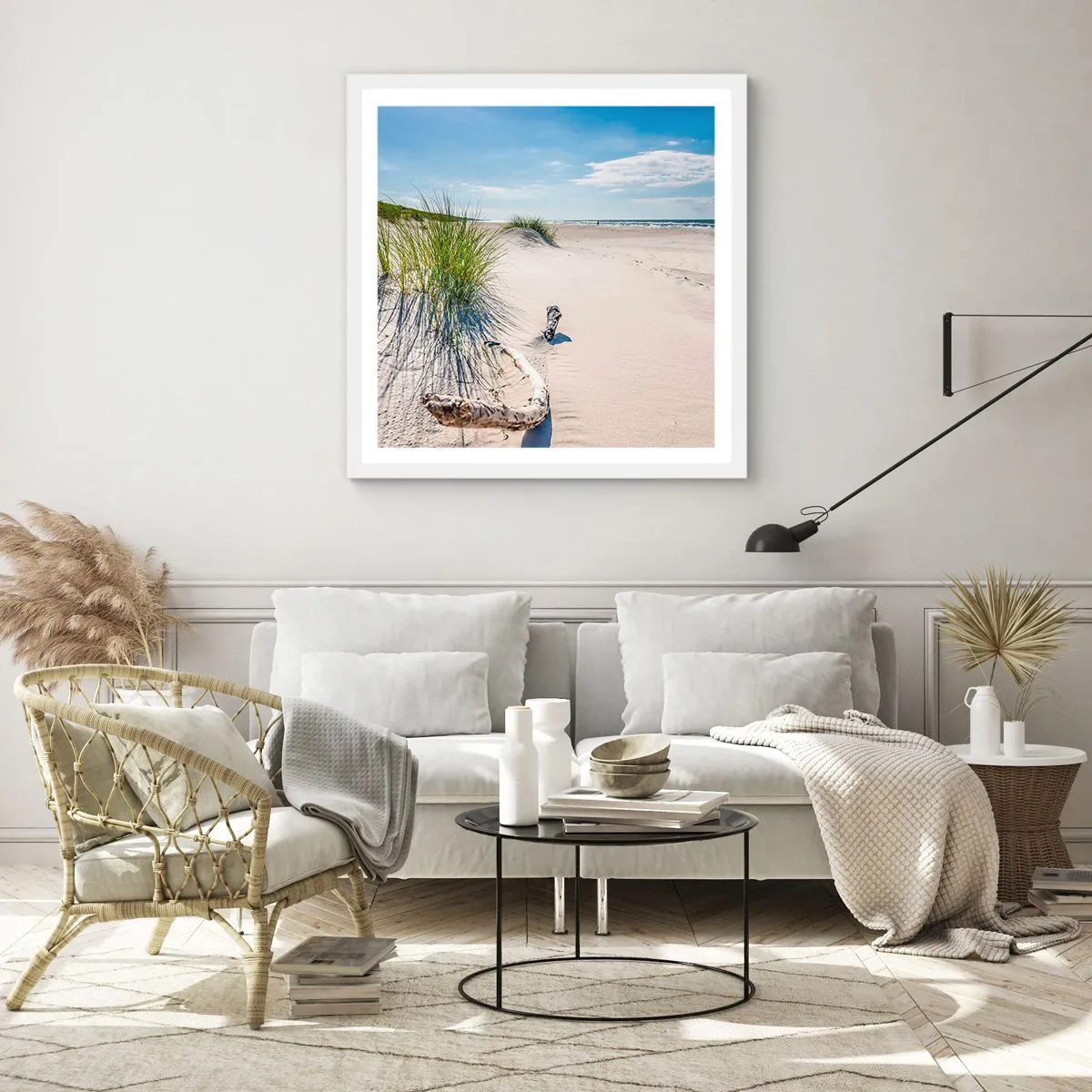 Poster in cornice bianca - La più bella? Quella del baltico - 40x40 cm