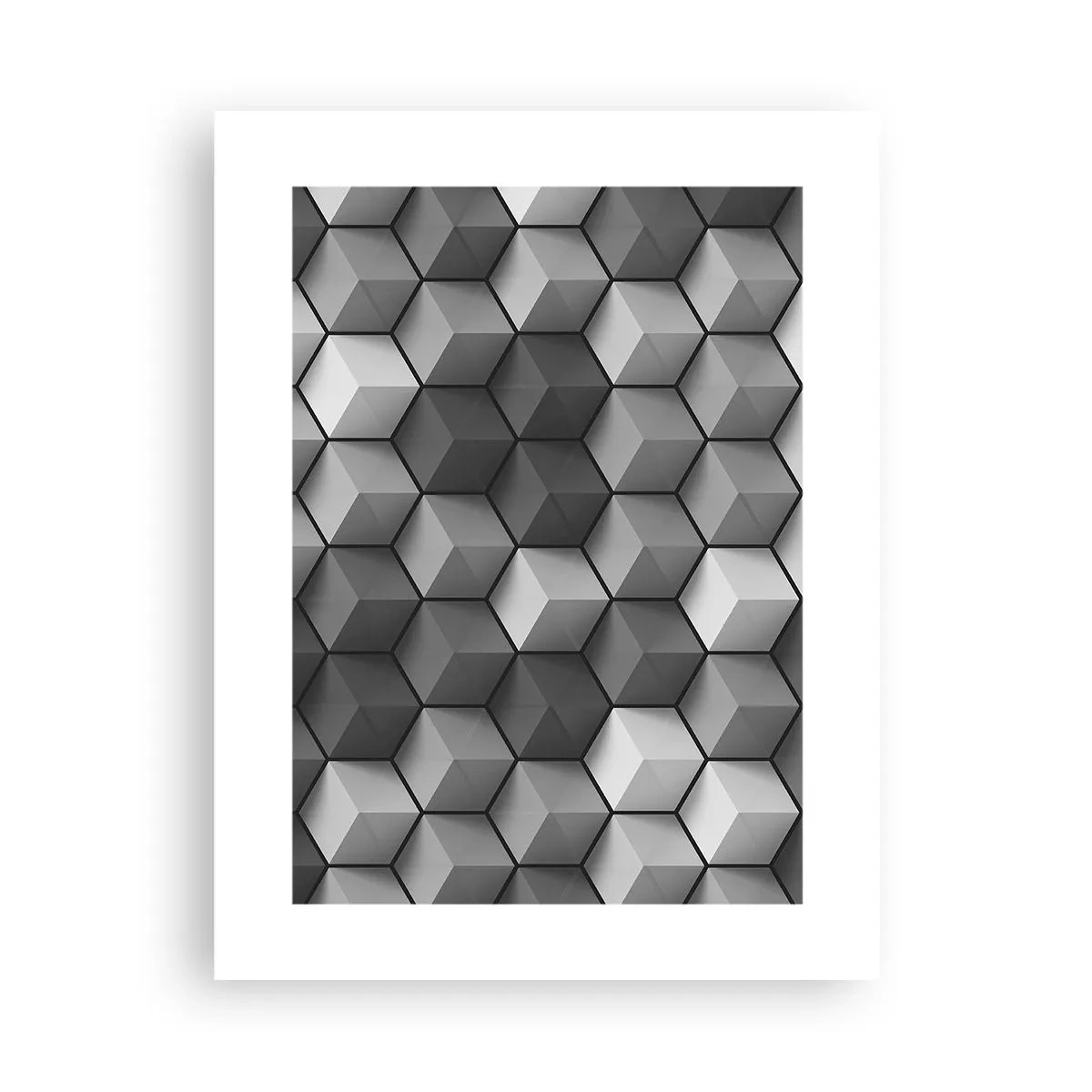 Poster - Puzzle cubista - 30x40 cm