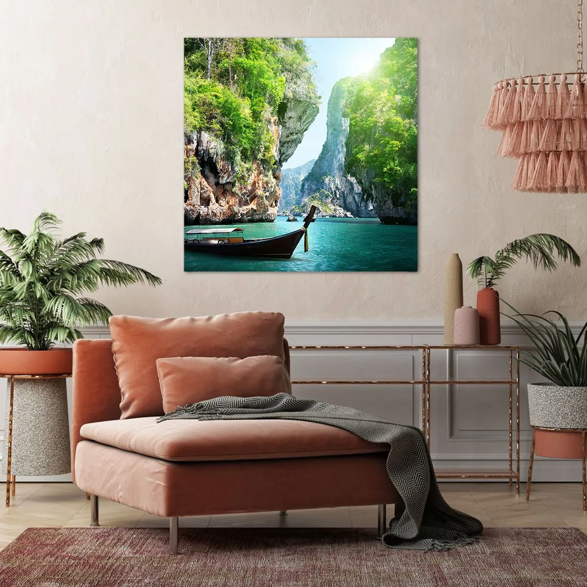 Quadro su tela - Stampe su Tela - Invito a un viaggio esotico - 40x40 cm