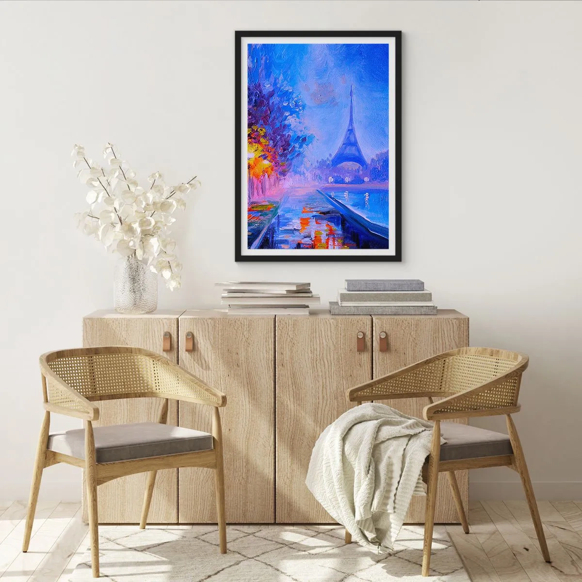 Poster in cornice nera - Passeggiata da sogno - 30x40 cm