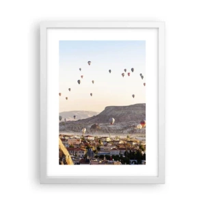Poster in cornice bianca - Come navi nel cielo - 30x40 cm