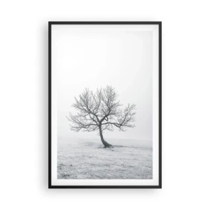 Poster in cornice nera - Contro il nulla - 61x91 cm