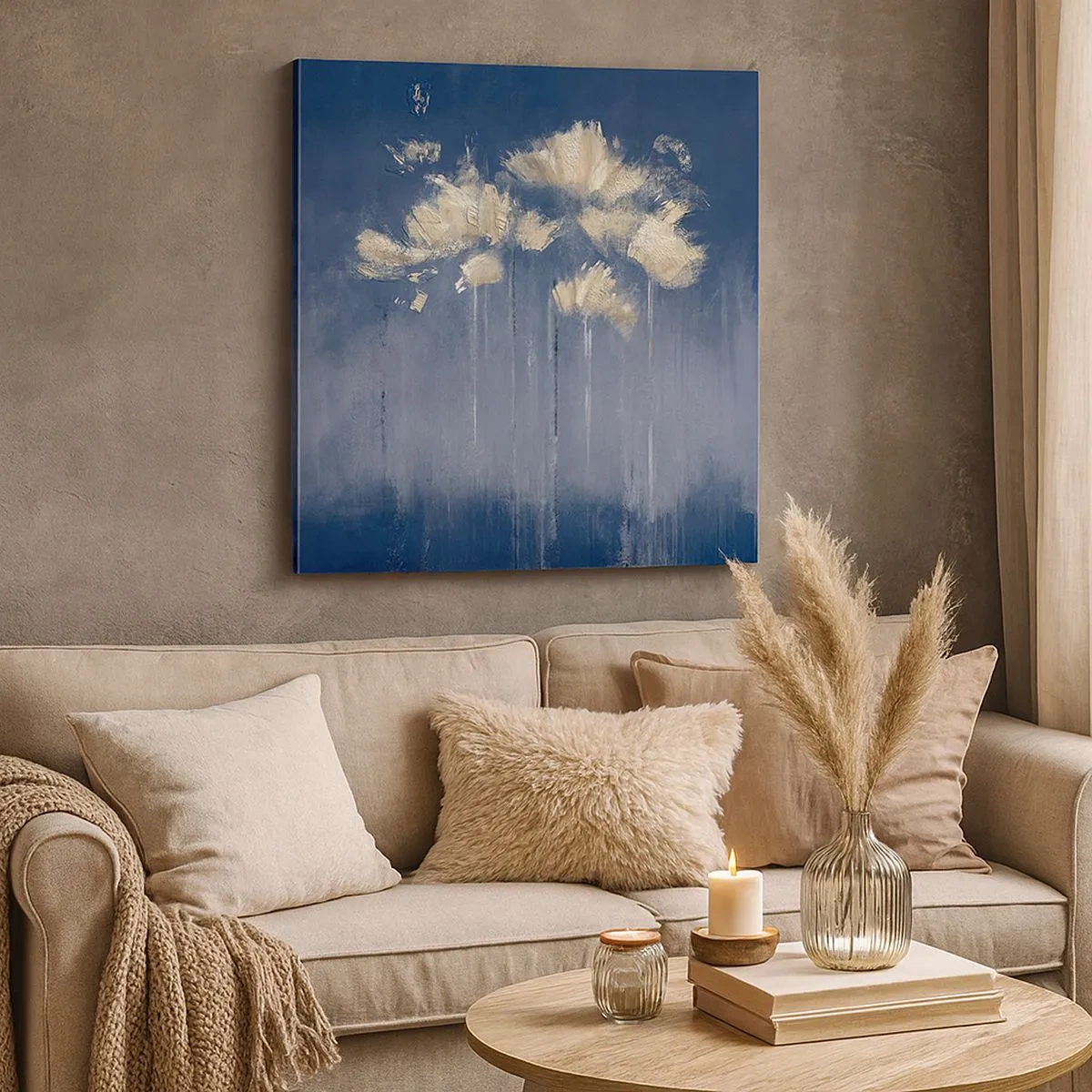 Quadro su tela - Stampe su Tela - Come petali al vento - 30x30 cm