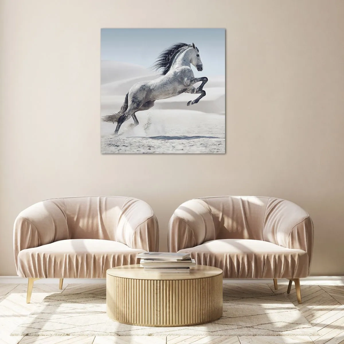 Quadro su vetro - Il principe arabo - 70x70 cm