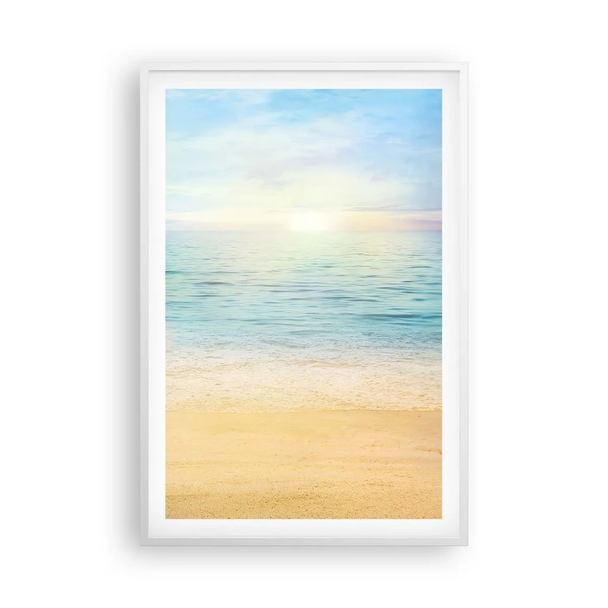 Poster in cornice bianca - Il grande blu - 61x91 cm