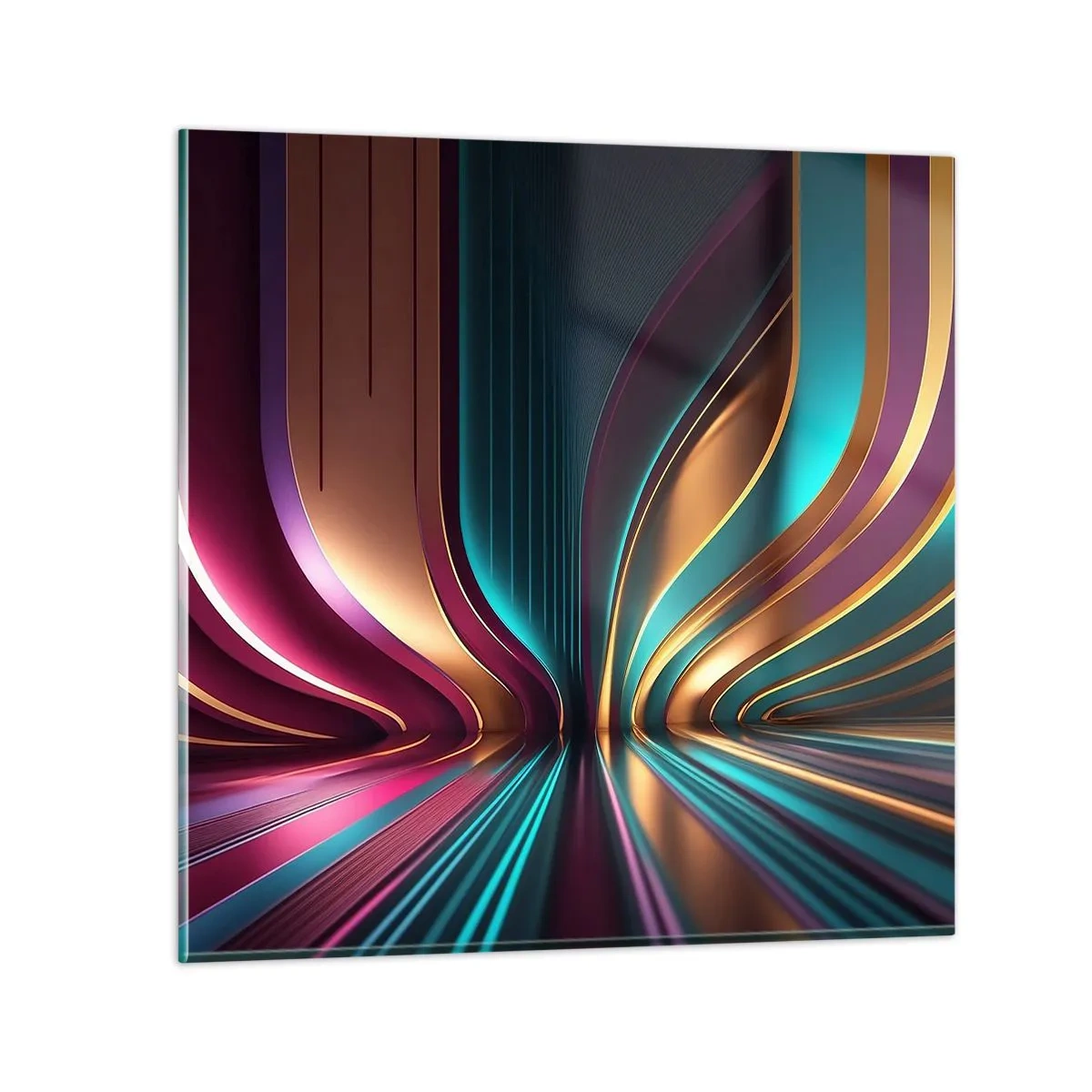 Quadro su vetro - Architettura di luce - 30x30 cm