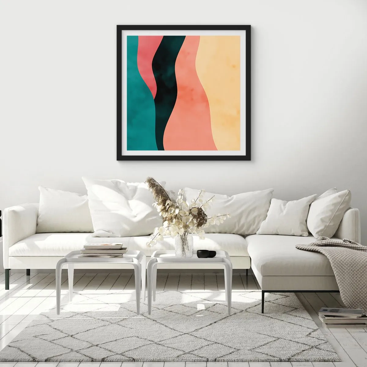 Poster in cornice nera - Difformità conforme - 40x40 cm