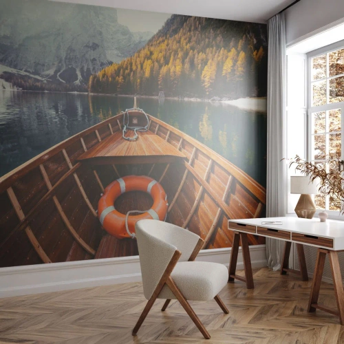 Fotomurali Premium Sand - Gita sui monti - Paesaggio, Montagne, Alpi - 200x140 cm