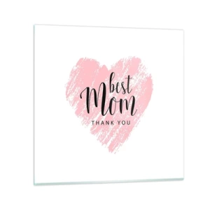 Quadro su vetro - È sempre il momento giusto - 30x30 cm