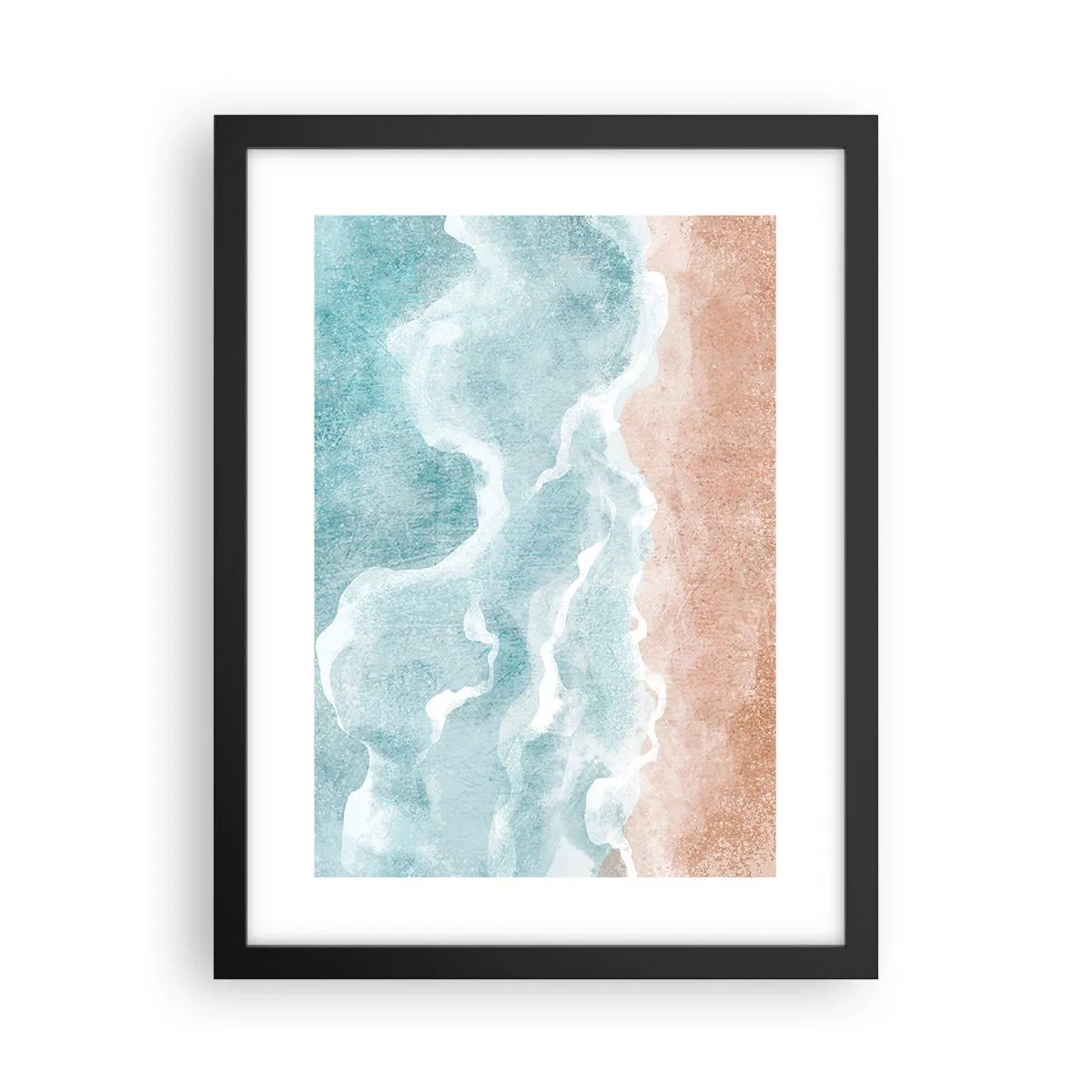 Poster in cornice nera - Astrazione nebulosa - 30x40 cm
