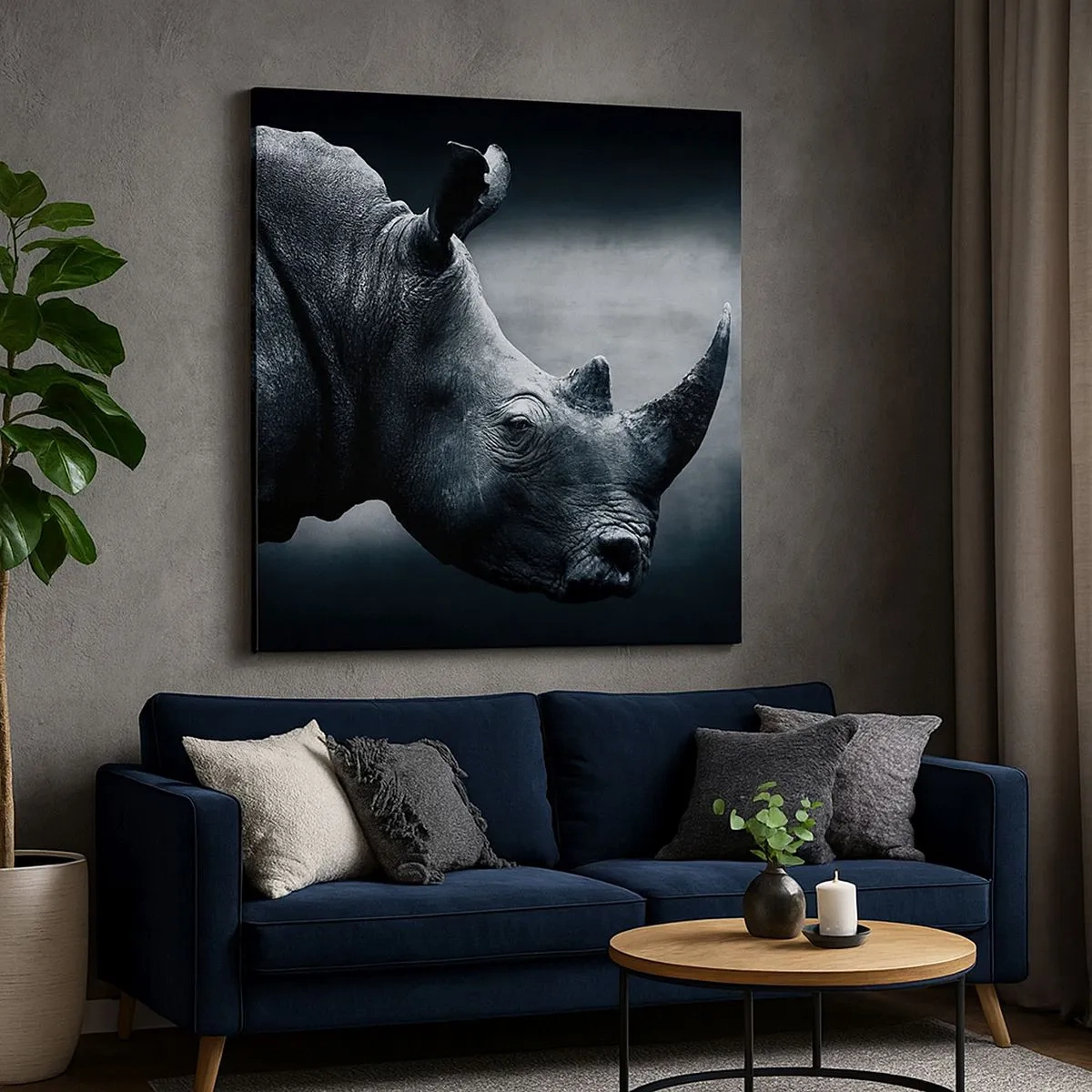 Quadro su tela - Stampe su Tela - Profilo destro - 30x30 cm