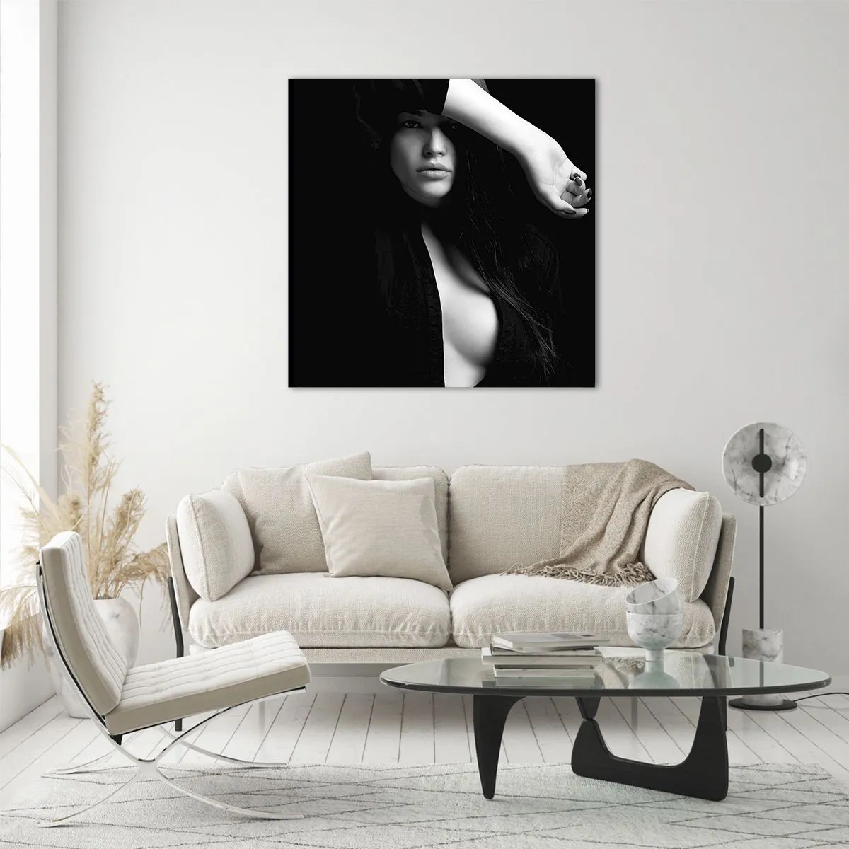 Quadro su vetro - Scuola di seduzione - 40x40 cm