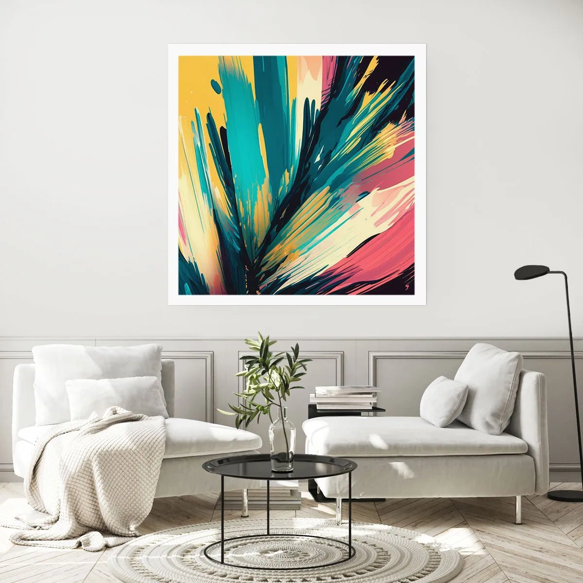 Poster - Composizione: esplosione di gioia - 40x40 cm