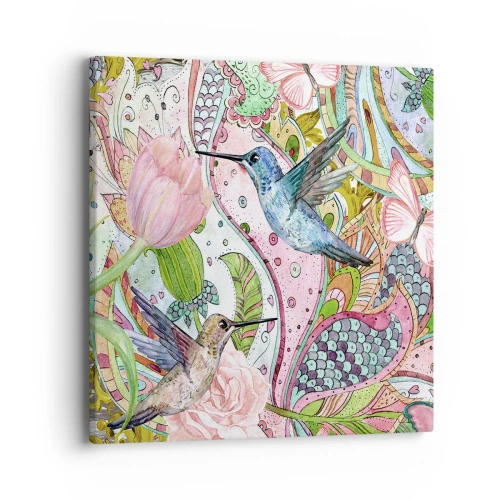 Quadro su tela - Stampe su Tela - Intrecciate nei rami - 40x40 cm
