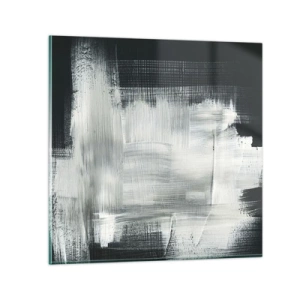 Quadro su vetro - Tessuto in verticale e in orizzontale - 30x30 cm