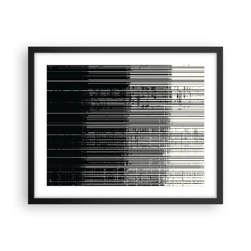 Poster in cornice nera - Onde e vibrazioni - 50x40 cm